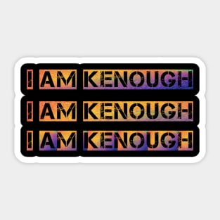 I am Kenough t-shirt Sticker